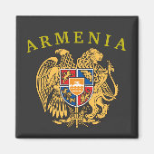 Armenië Wapenmunt Magnet (Voorkant)