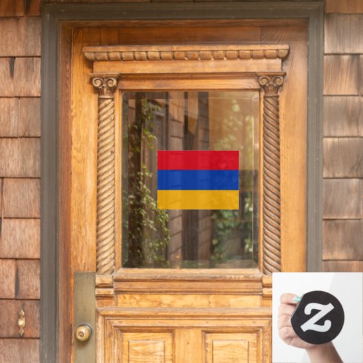 Armenië Window Sign, Cling, Armeense vlag Raamsticker (Huis Deur)