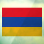 Armenië Window Sign, Cling, Armeense vlag Raamsticker (Vel 3)
