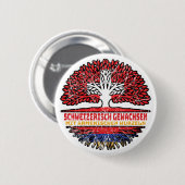 Armenien Armenisch Schweizer Schweiz Baum Wurzel Ronde Button 5,7 Cm (Voorkant /achterkant)