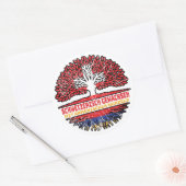 Armenien Armenisch Schweizer Schweiz Baum Wurzel Ronde Sticker (Envelop)