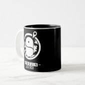 Armesses - Tongvrije hoofdtelefoons Tweekleurige Koffiemok (Voorkant links)