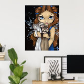 Armful of Ferret ART PRINT fairy fantasy ferret (Thuiskantoor)