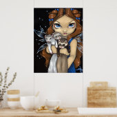 Armful of Ferret ART PRINT fairy fantasy ferret (Keuken)