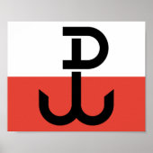 Armia Krajowa Flag Poster (Voorkant)