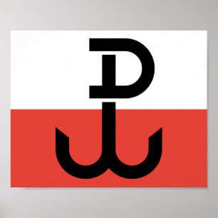 Armia Krajowa Flag Poster