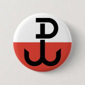 Armia Krajowa Flag Ronde Button 5,7 Cm (Voorkant)