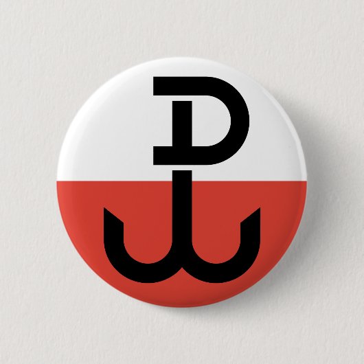 Armia Krajowa Flag Ronde Button 5,7 Cm (Voorkant)