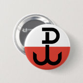 Armia Krajowa Flag Ronde Button 5,7 Cm (Voorkant /achterkant)