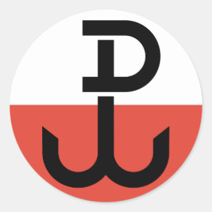 Armia Krajowa Flag Ronde Sticker