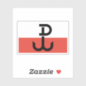 Armia Krajowa Flag Sticker (Vel)