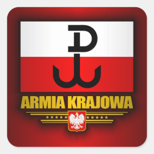 Armia Krajowa Vierkante Sticker