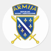 Armija Slicica Ronde Sticker (Voorkant)