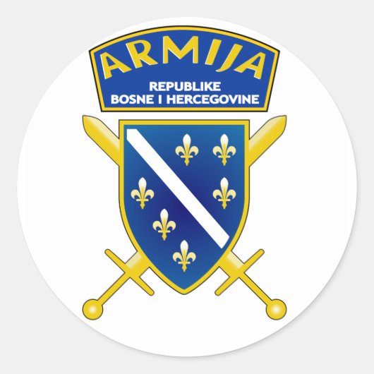 Armija Slicica Ronde Sticker (Voorkant)