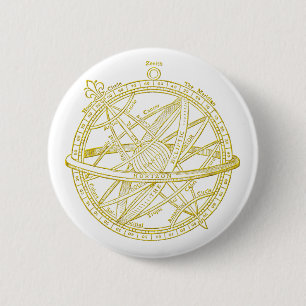 Armillaire sfeer ronde button 5,7 cm