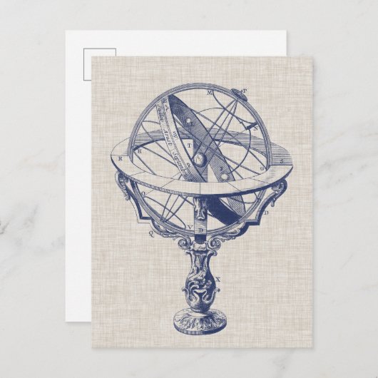 Armillary Sphere Briefkaart (Voorkant / Achterkant)