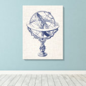 Armillary Sphere Canvas Afdruk (Insitu (Houten vloer))
