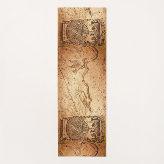 armillary Sphere Constellation Map Design Yogamat (Voorkant)