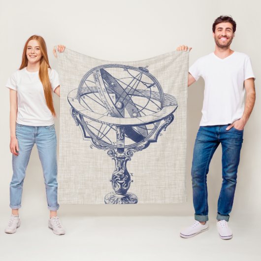 Armillary Sphere Fleece Deken (In situ)