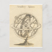 Armillary Sphere Original Sketch Briefkaart (Voorkant)