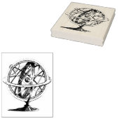 Armillary Sphere Rubber Art Stamp Rubberstempel (Gestempeld)