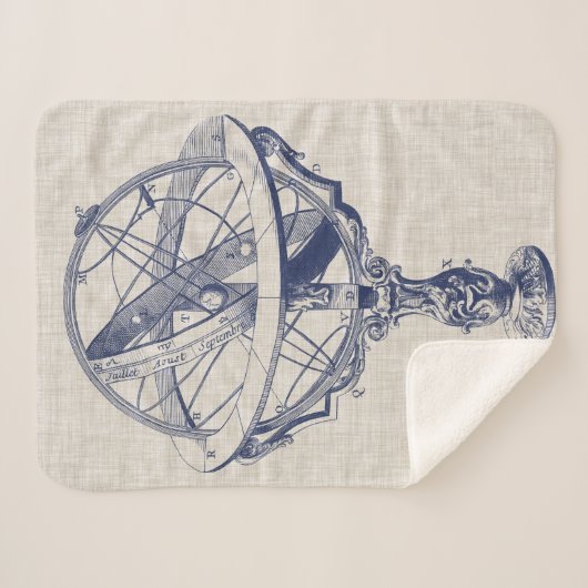 Armillary Sphere Sherpa Deken (Voorkant (horizontaal))
