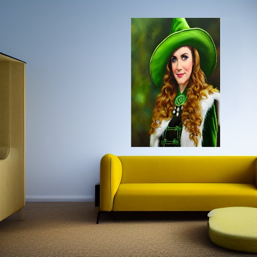 Arming St. Patrick's Day Women | AI Art Poster
