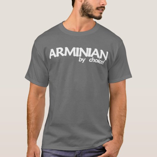 Arminian bij keuze! Donkere T T-shirt (Voorkant)