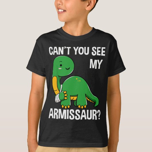 Armissaur Broken Botten Arm Injury T-shirt (Voorkant)