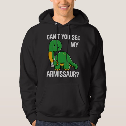 Armissaur Gebroken Botten Arm Blessure Dinosaurus  Hoodie (Voorkant)
