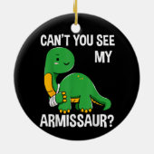 Armissaur Gebroken Botten Arm Blessure Dinosaurus  Keramisch Ornament (Achterkant)