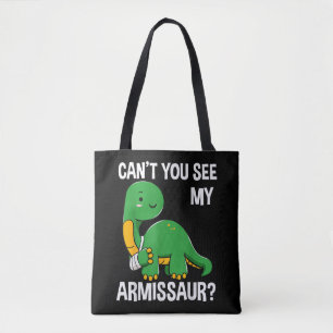 Armissaur Gebroken Botten Arm Blessure Dinosaurus  Tote Bag