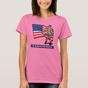 ARMMEISJE MET VLAG T-SHIRT
