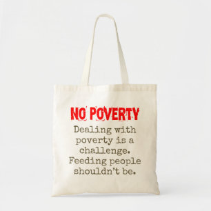 Armoede aanpakken is een uitdaging - armoedebestri tote bag