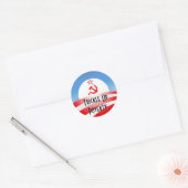 Armoede aanwakkeren ronde sticker (Envelop)