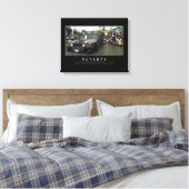 Armoede: Inspirerend citaat 1 Canvas Afdruk (Insitu (Slaapkamer))