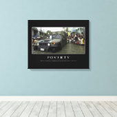 Armoede: Inspirerend citaat 1 Canvas Afdruk (Insitu (Houten vloer))