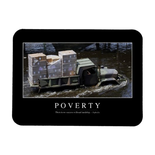 Armoede: Inspirerend citaat 2 Magneet (Horizontaal)