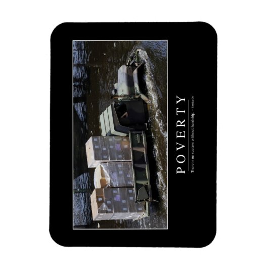 Armoede: Inspirerend citaat 2 Magneet (Verticaal)