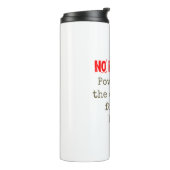 Armoede is de wreedste vorm van haat - armoede quo thermosbeker (Gedraaid links)