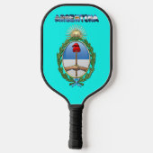 Armoede onder Argentijnse vlag Pickleball Paddle (Achterkant)