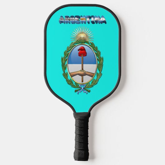 Armoede onder Argentijnse vlag Pickleball Paddle (Achterkant)