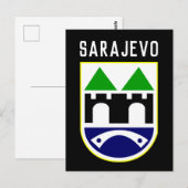 Armoede van Sarajevo, Bosnië en Herzegovina Briefkaart (Voorkant / Achterkant)