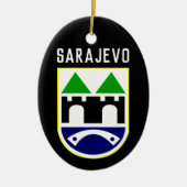 Armoede van Sarajevo, Bosnië en Herzegovina Keramisch Ornament (Voorkant)