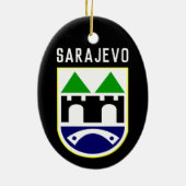 Armoede van Sarajevo, Bosnië en Herzegovina Keramisch Ornament (Achterkant)
