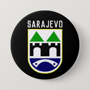 Armoede van Sarajevo, Bosnië en Herzegovina Ronde Button 7,6 Cm