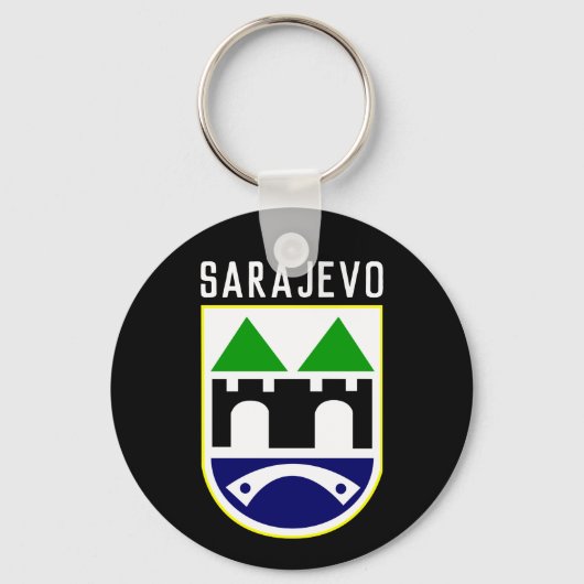 Armoede van Sarajevo, Bosnië en Herzegovina Sleutelhanger (Voorkant)