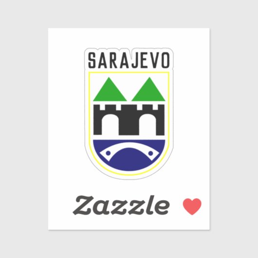 Armoede van Sarajevo, Bosnië en Herzegovina Sticker (Vel)