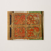 Armoire met vier Chinoiserie-panelen met rode lak Legpuzzel (Horizontaal)