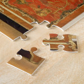 Armoire met vier Chinoiserie-panelen met rode lak Legpuzzel (Zijkant)